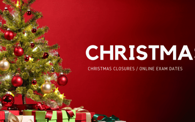 Christmas Closures / Online Exam Dates